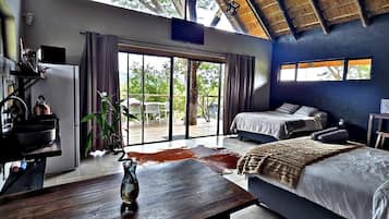Deluxe-chalet, vuoristonäköala | 1 makuuhuone, silitysrauta/-lauta, ilmainen Wi-Fi