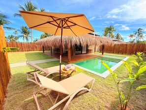 Family Bungalow, Garden View | Terrace/patio - Naca Boutique Hotel  (Porto de Pedras)