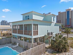 Exterior - SEAFOAM SANDS Gulf Shores Family Beach Escape, Private Pool, Sleeps 11 (Gulf Shores)