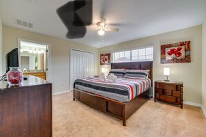 4 habitaciones, tabla de planchar con plancha, cuna de viaje y wifi 