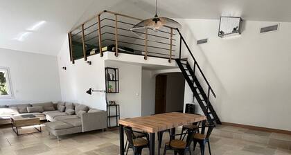 Villa with private pond and large plot close to the sea