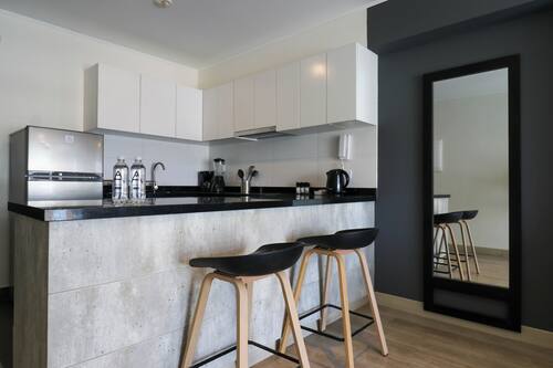 Apartment, 2 Bedrooms (1110) | Private kitchen | Fridge, microwave, oven, toaster