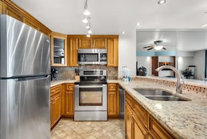 Appart'hôtel, 1 très grand lit et 1 canapé-lit (SunDestin 711) | Cuisine privée
