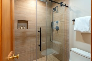 Dusche, Haartrockner, HandtĂŒcher