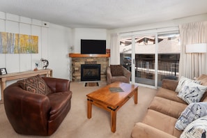 TV, fireplace, stereo