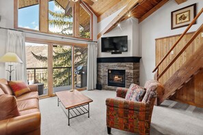 TV, fireplace, stereo