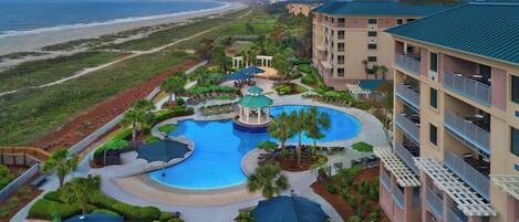 Indoor pool, outdoor pool