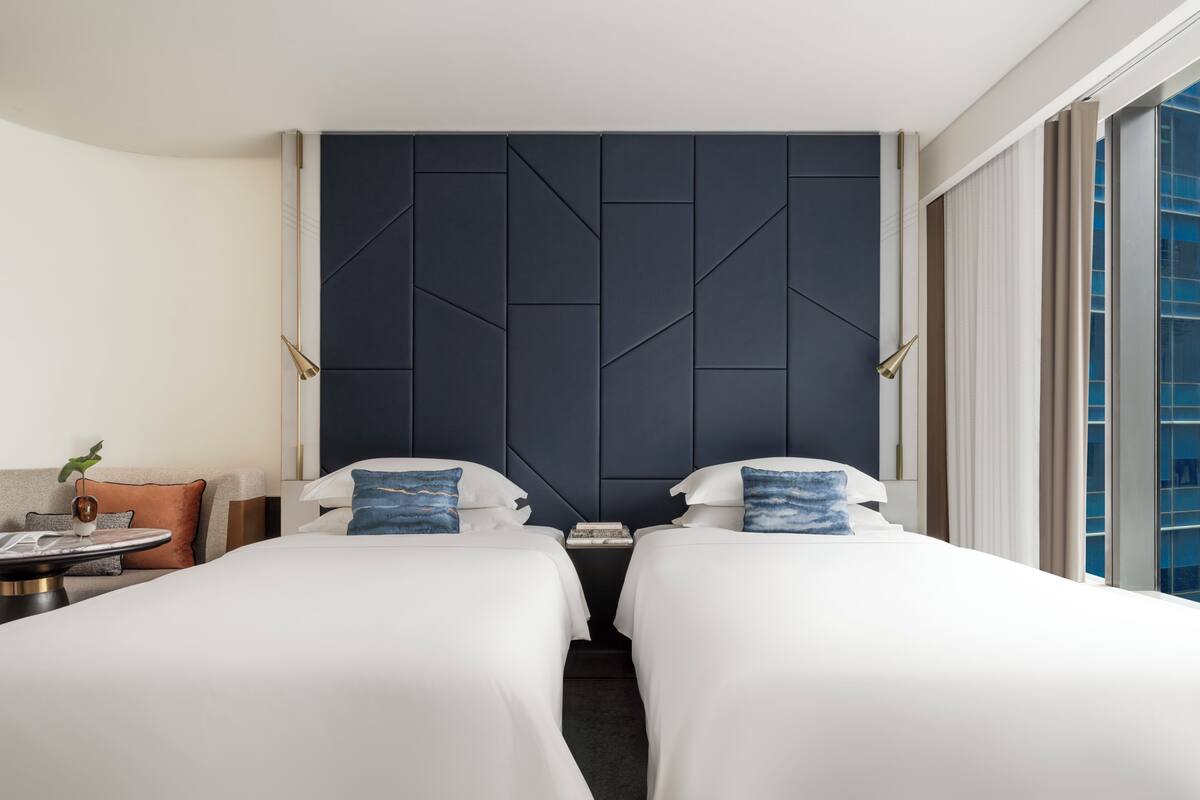 Room, 2 Single Beds, Tower (Essential) | Premium bedding, in-room safe, desk, laptop workspace
