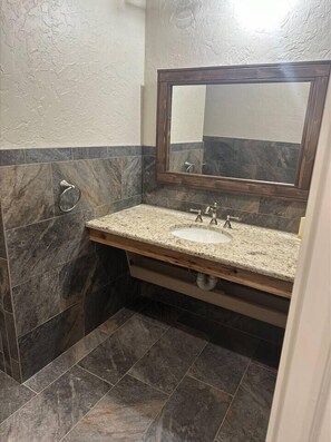 Hair dryer, towels