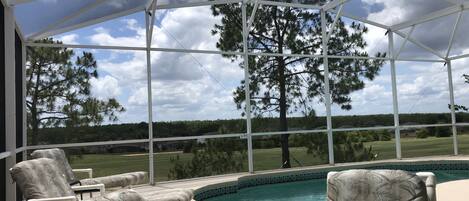 A heated pool