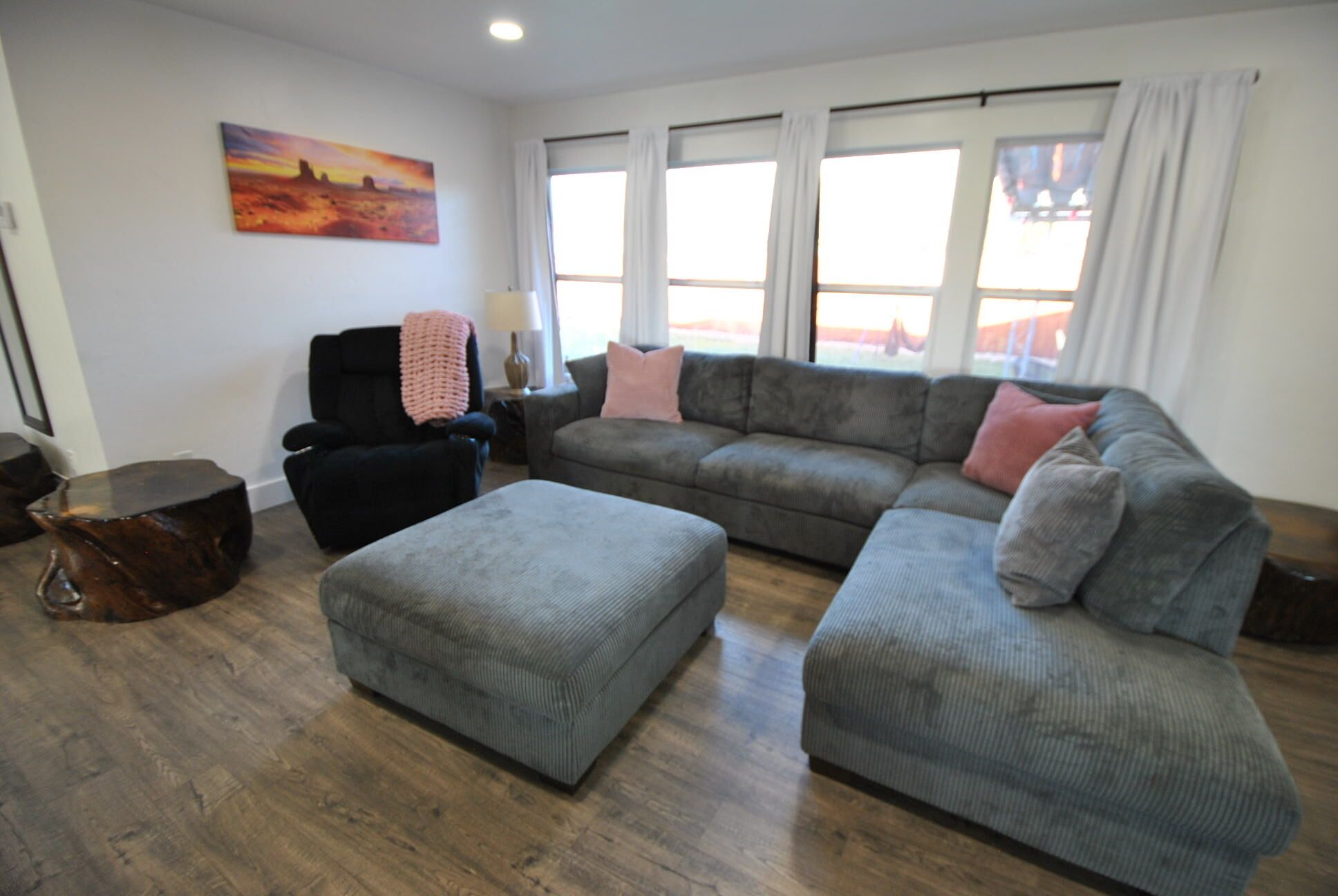 Smart TV, fireplace, video games, table football