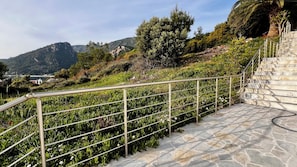 Property grounds - Seafront studio with terrace (Avlakia)