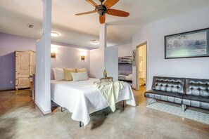 Desk, iron/ironing board, travel crib, free WiFi - Villa 101 | Peaceful River Views | Steps to Water (Glen Rose)