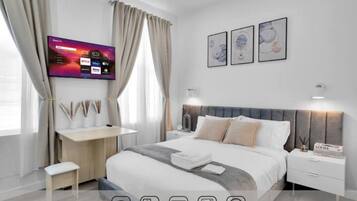 1 soverom, strykejern/-brett, wi-fi og sengetøy