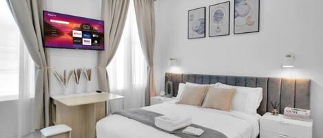 1 chambre, fer et planche à repasser, Wi-Fi, draps fournis