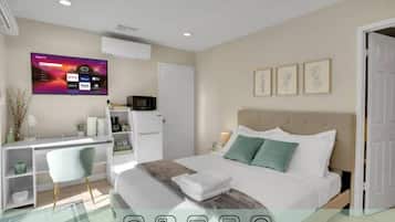 1 bedroom, in-room safe, iron/ironing board, free WiFi