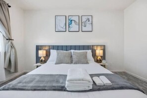 2 bedrooms, in-room safe, iron/ironing board, WiFi
