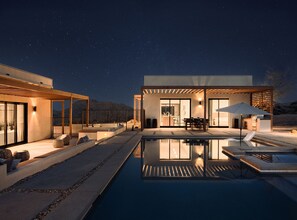 A heated pool