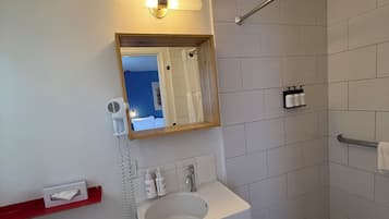 Shower, hair dryer