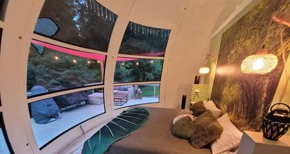 Unique Dome on secluded 100 Acre Rural Woodland