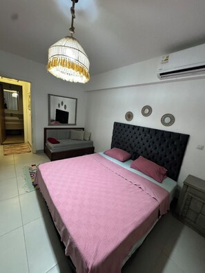 1 soverom og sengetøy