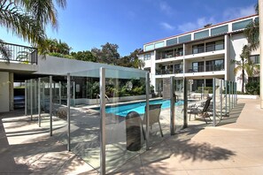 A heated pool