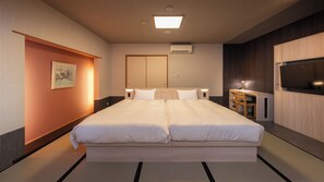 Zimmer im japanischen Stil | Kostenloses WLAN, Bettwäsche