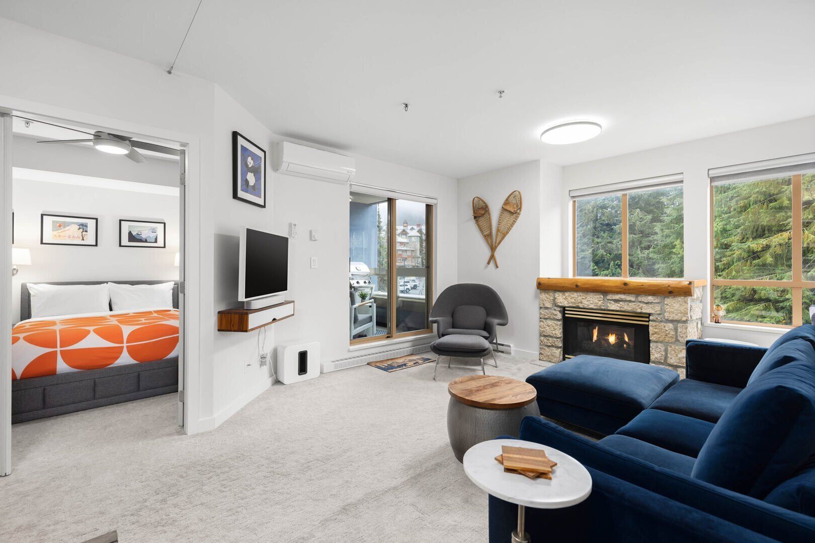 1 soverom, strykejern/-brett, wi-fi (inkludert) og sengetøy