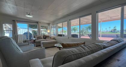 3 bd in 55+ community on north golf course in Sun City AZ with golf cart rental