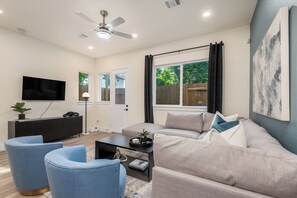 Smart TV, ping pong, books