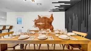 Comfort House, Non Smoking, Patio | Dining room - LuxStay Escapes (Arlington)