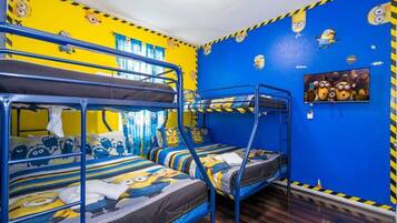 4 bedrooms, iron/ironing board, travel crib, free WiFi