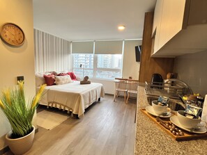Apartamento, 1 cama Queen, cozinha | Cozinha privada