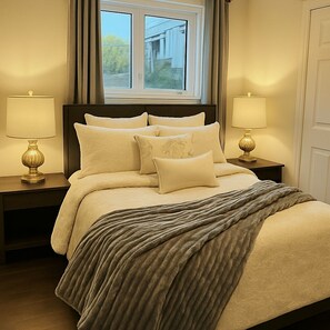 2 bedrooms, iron/ironing board, free WiFi, bed sheets