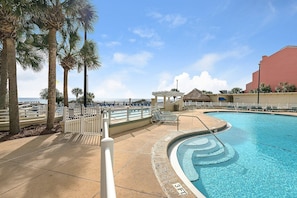 A heated pool