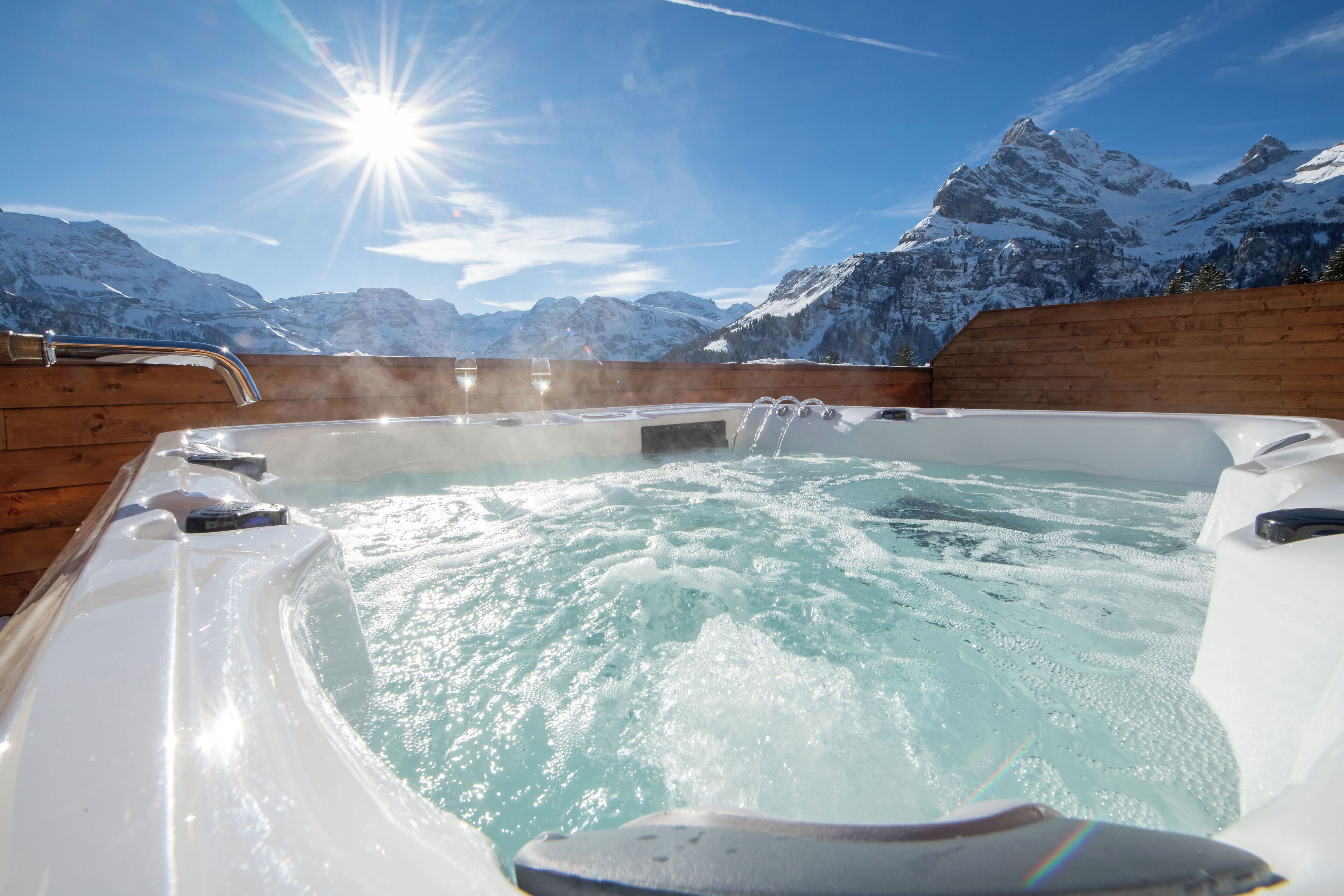 Luxury-Suite, Bergblick | Terrasse/Patio