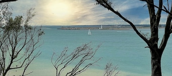 Idyllic seaside retreat. Stunning sea views in nature reserve.