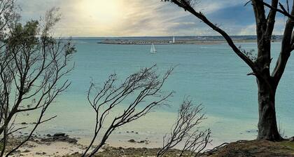 Idyllic seaside retreat. Stunning sea views in nature reserve.