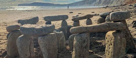Aan het strand, ligstoelen aan het strand