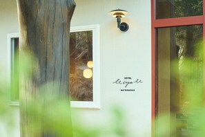 Majoituspaikan julkisivu