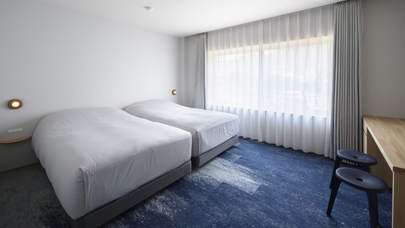 双床房 (201, 2nd floor, 20 square meters) | 迷你吧、免费 WiFi、床单