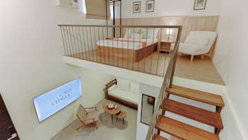 Desk, laptop workspace, free WiFi, bed sheets