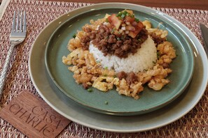 Daily cooked-to-order breakfast (PHP 350 per person) - Casa Charlie Hotel (Makati)