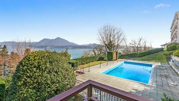Family Apartment, 1 Bedroom, Terrace, Mountainside (Lake View Escape Apartment with Pool,) | Pool | Seasonal outdoor pool