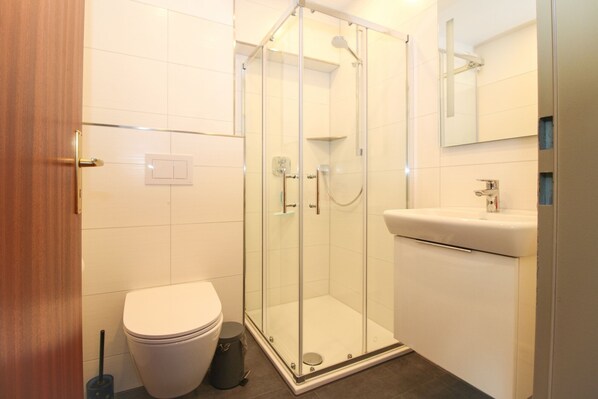 Shower, hair dryer