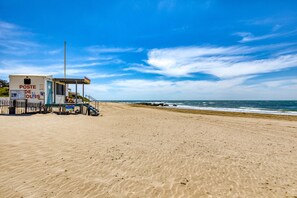Vlak bij het strand
