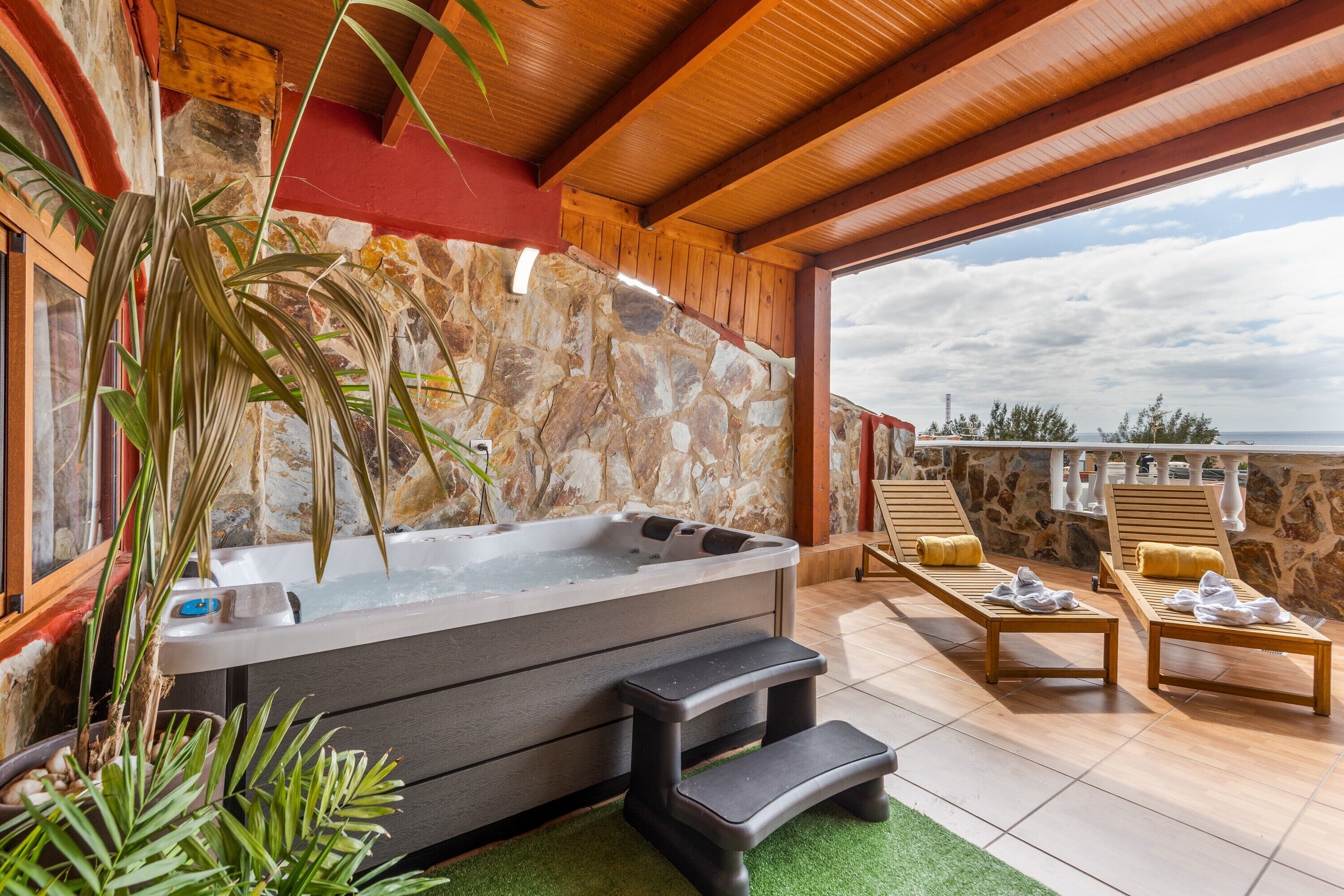 Idromassaggio all'aperto