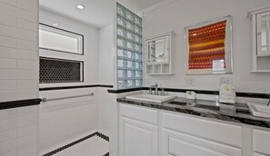 Shower, hair dryer
