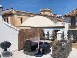 Terrace/patio - Spacious and bright apartment in the center of Ronda (Ronda)