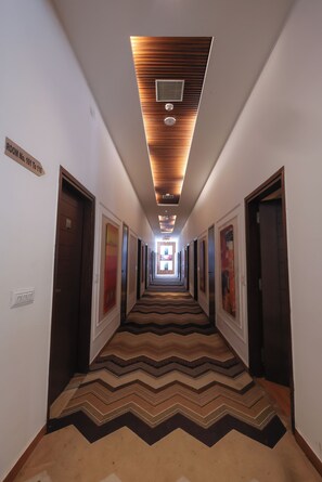 Deluxe-Doppelzimmer, Blick auf die Anlage